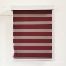 American Quality Big Size Anti-UV Manual Zebra Roller Blinds Indoor Double Roller Shades